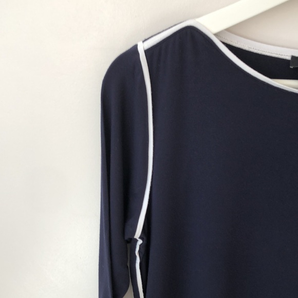 TAHARI  Tops, TAHARI Elements,LADIES 3/4 sleeve Top , dark blue , size L - Picture 5 of 7